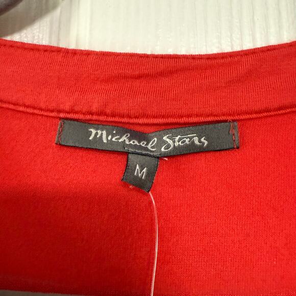 Michael Stars New Amelia Women's Red Shirt Dress Size Medium - Picture 8 of 15